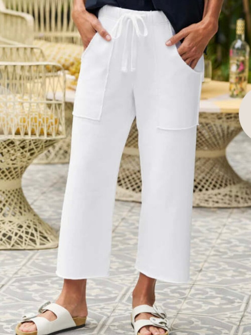Frank & Eileen Penny The Cool Cropped Pants in White